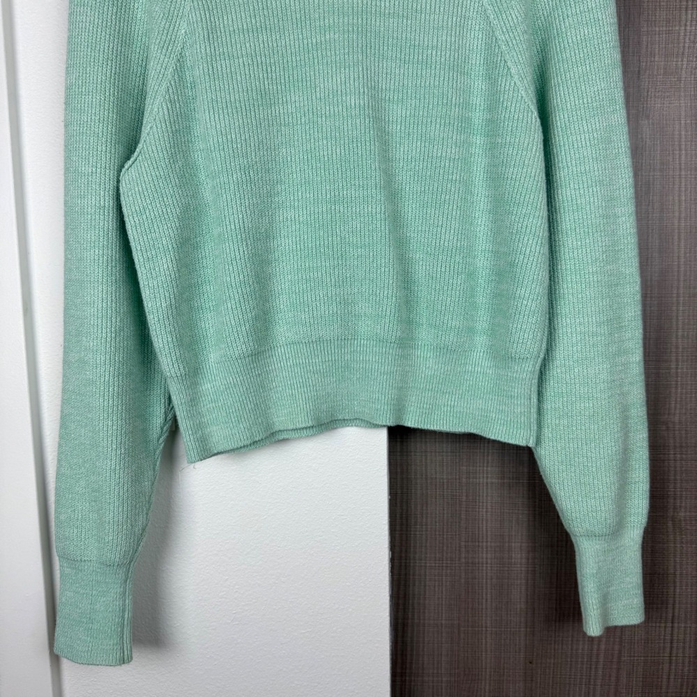 Free People Mint Too Good‎ Mock Neck Pullover Sweater Opaline - Picture 11 of 14